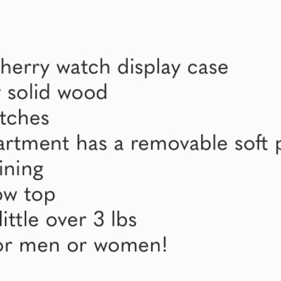 Cherry Watch Display Box, 12 Compartment Glass Top - Picture 8 of 9